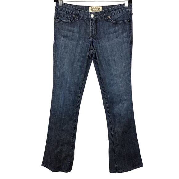 Vintage People's Liberation Tommy Lee Bootcut Flare Leg Dark Wash Jeans 29 x 32 - Picture 1 of 9